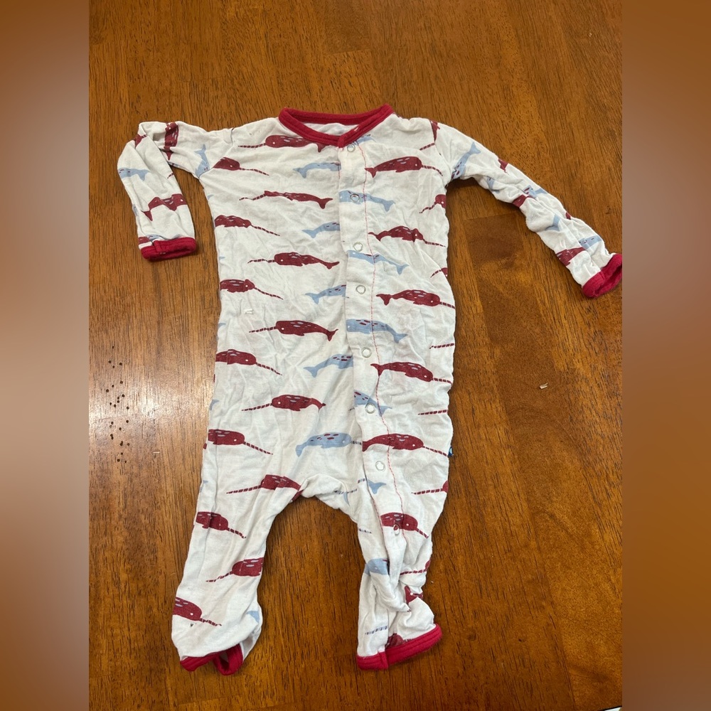 Kickee Pants narwhal coverall 0-3m